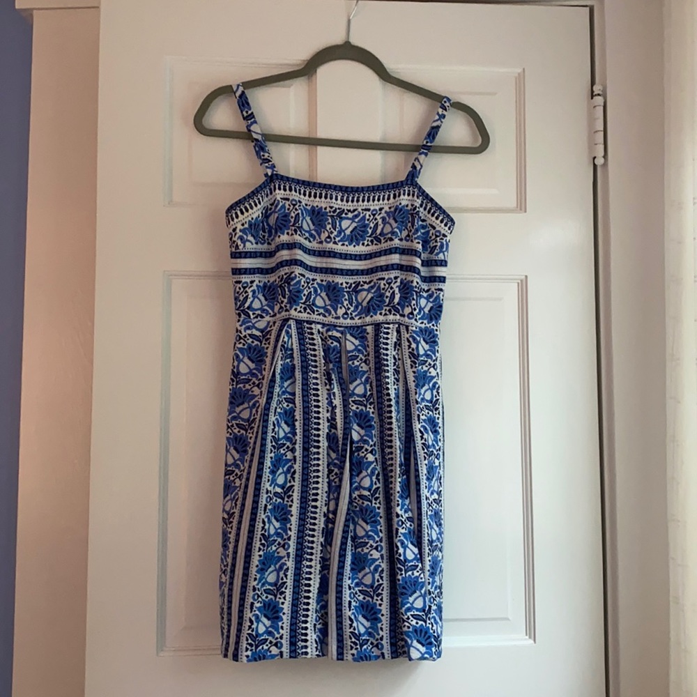LOFT Petite 00 Blue Summer Dress